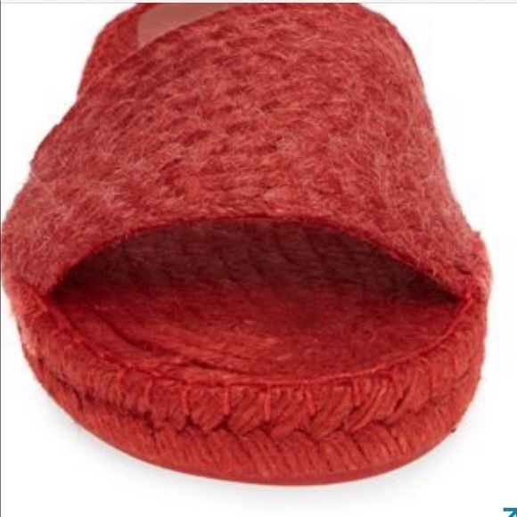 NWOT Free People Beach Fro t Espadrille in Red - Picture 5 of 8